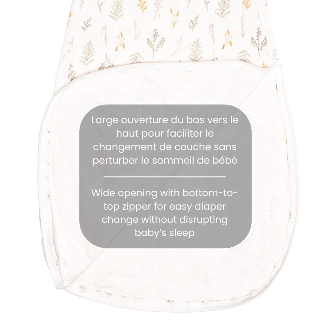 Perlimpinpin Quilted Bamboo Sleep Bag 1 TOG (Wheat)