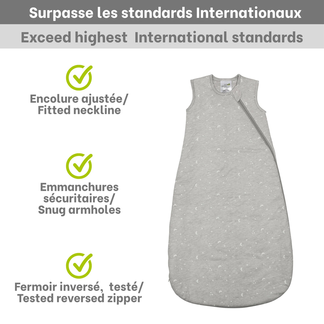 Perlimpinpin Quilted Bamboo Sleep Bag 2.5 TOG (Moon)