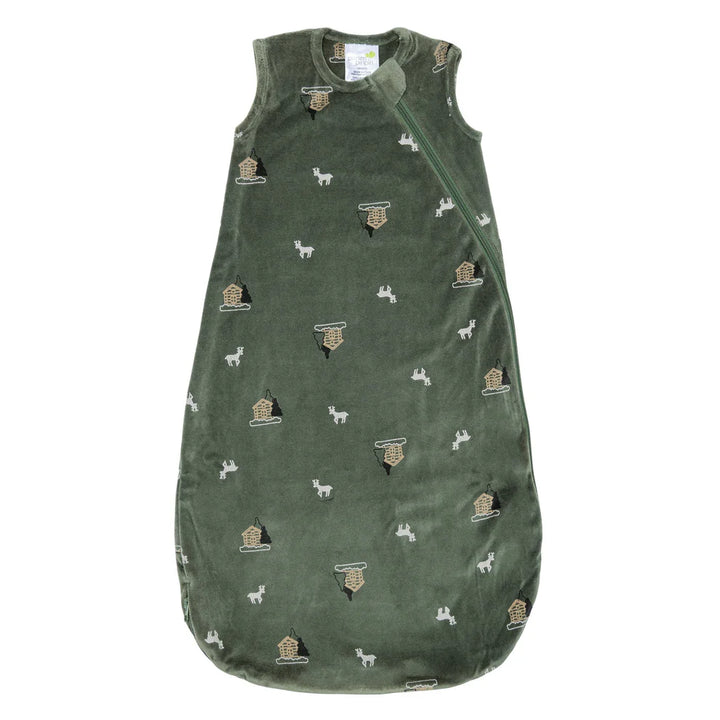 Perlimpinpin Velour Sleep Bag 1.0 TOG (Forest)