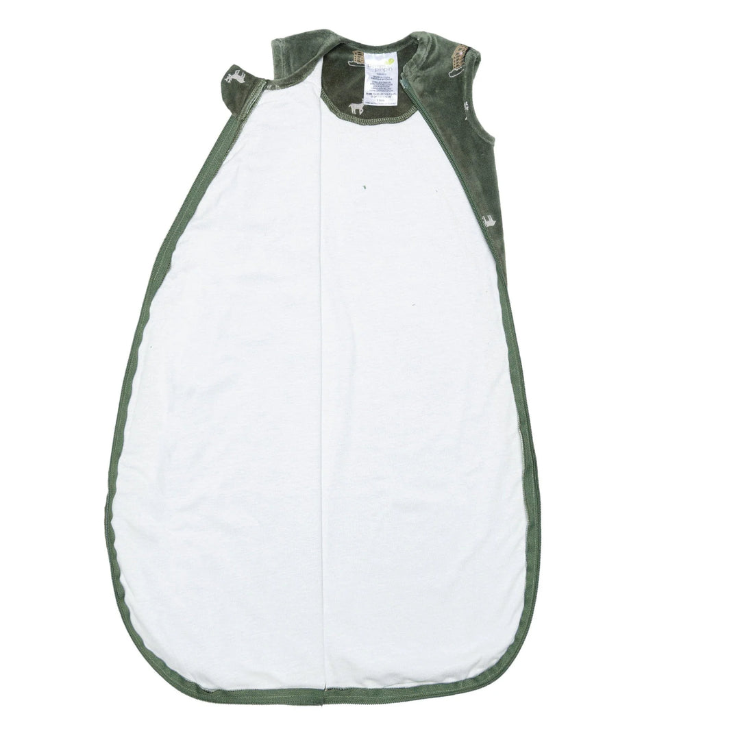 Perlimpinpin Velour Sleep Bag 1.0 TOG (Forest)
