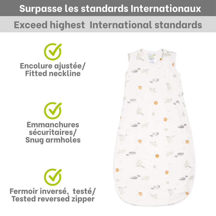 Perlimpinpin Quilted Bamboo Sleep Bag 2.5 TOG (Moon)