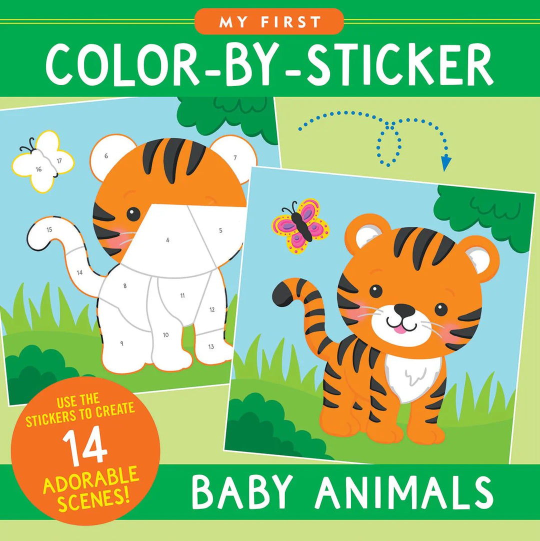 Peter Pauper My First Colour-By-Sticker Book (Baby Animals)