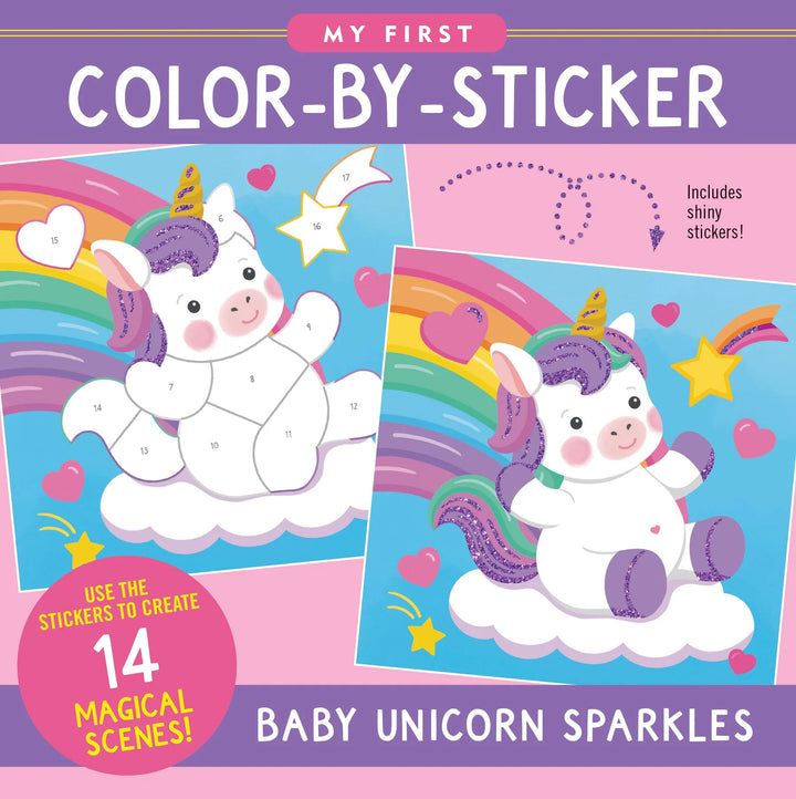 Peter Pauper My First Colour-By-Sticker Book (Baby Unicorn Sparkles)