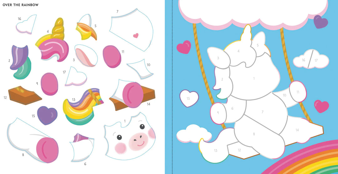 Peter Pauper My First Colour-By-Sticker Book (Baby Unicorn Sparkles)
