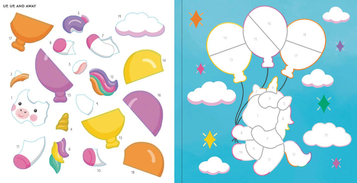 Peter Pauper My First Colour-By-Sticker Book (Baby Unicorn Sparkles)