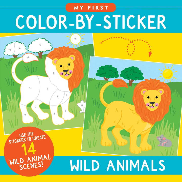 Peter Pauper My First Colour-By-Sticker Book (Wild Animals)