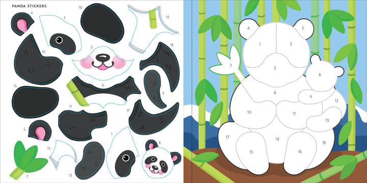 Peter Pauper My First Colour-By-Sticker Book (Wild Animals)