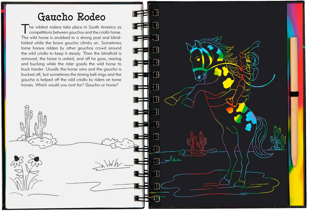 Peter Pauper Scratch and Sketch (Horses)