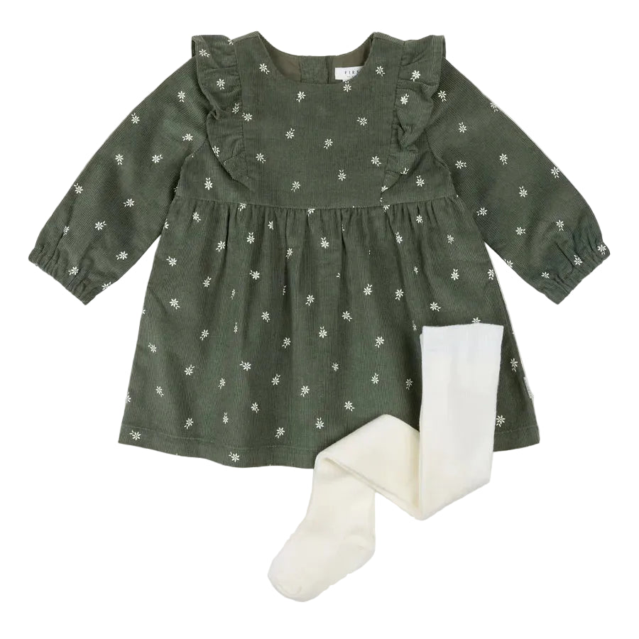 Petit Lem 30E04 Dress &amp; Leggings Set (Retro Flowers)