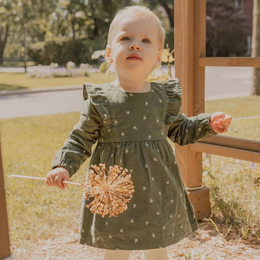 Petit Lem 30E04 Dress &amp; Leggings Set (Retro Flowers)