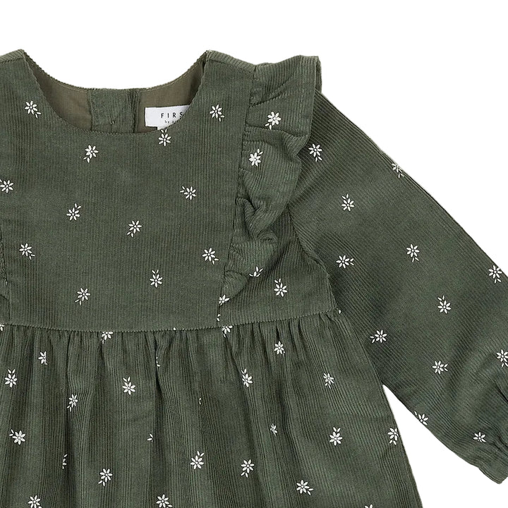 Petit Lem 30E04 Dress &amp; Leggings Set (Retro Flowers)