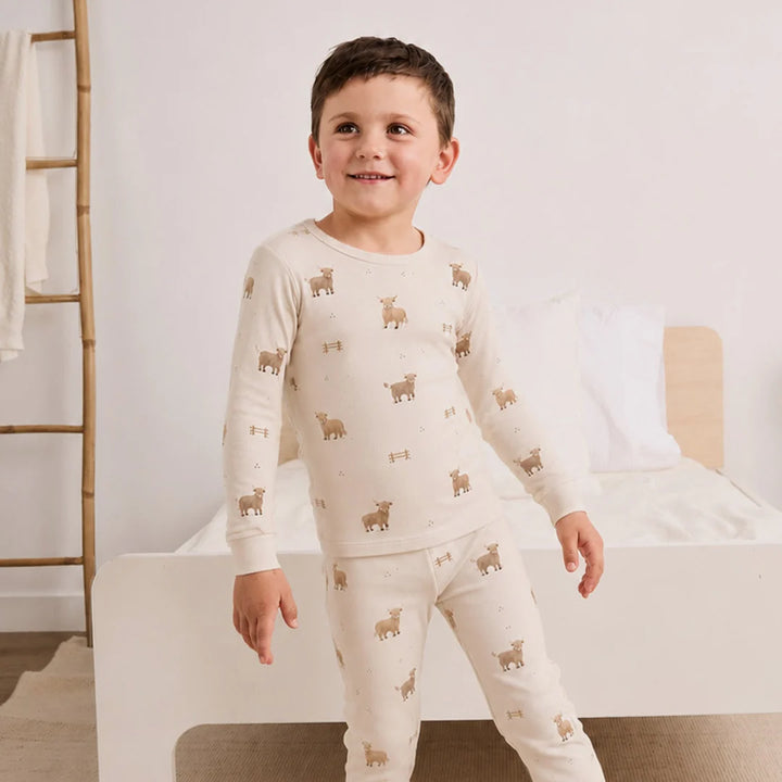 Petit Lem 32Q36 PJ Set (Highland Cow)
