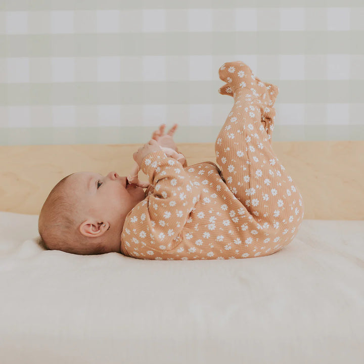 Petit Lem 38P02 Sleeper (Floral on Rosy Mango)