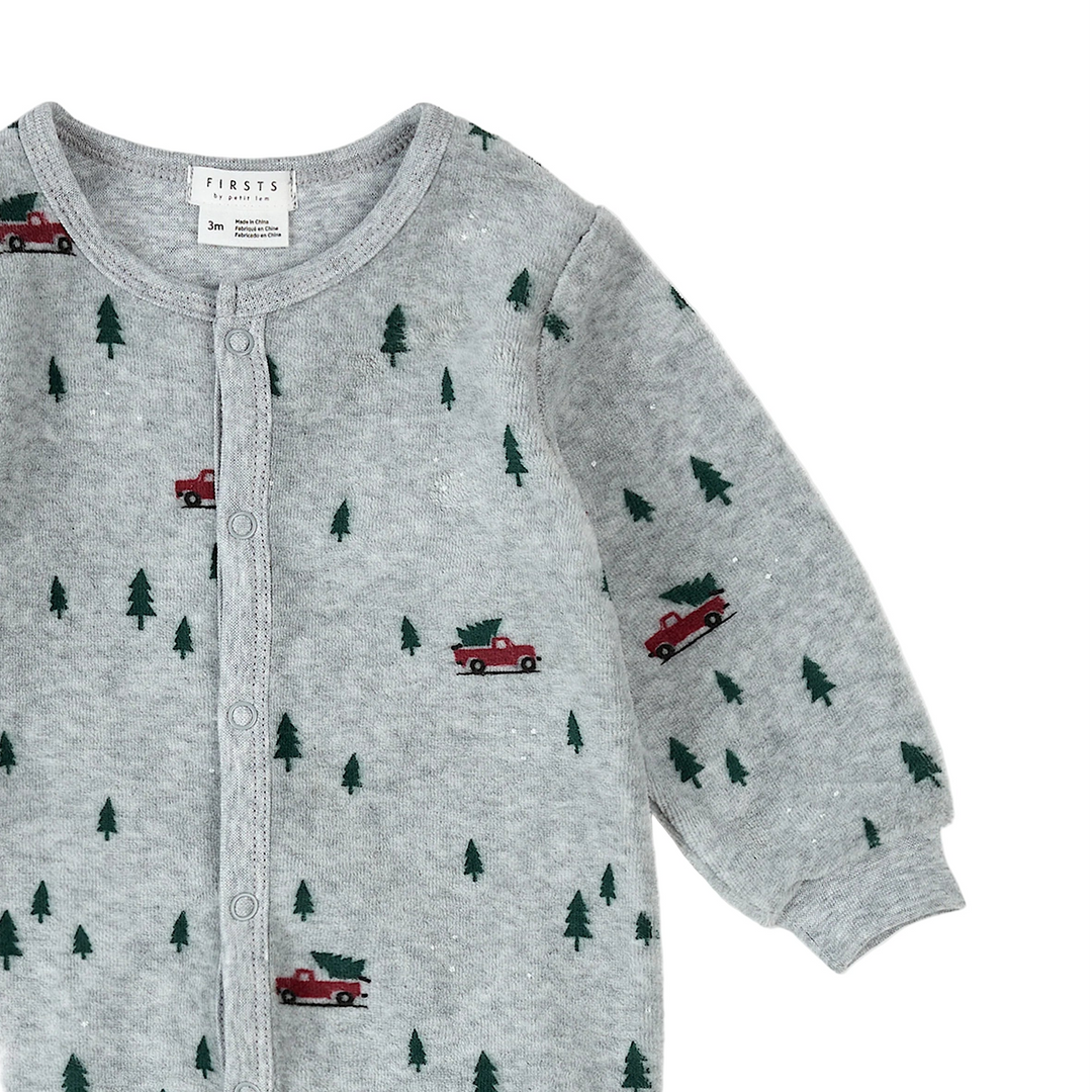 Petit Lem 41P05 Velour Sleeper (Festive Truck)