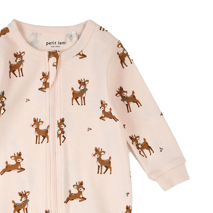 Petit Lem 50P01 Sleeper (Soft Pink Reindeer)