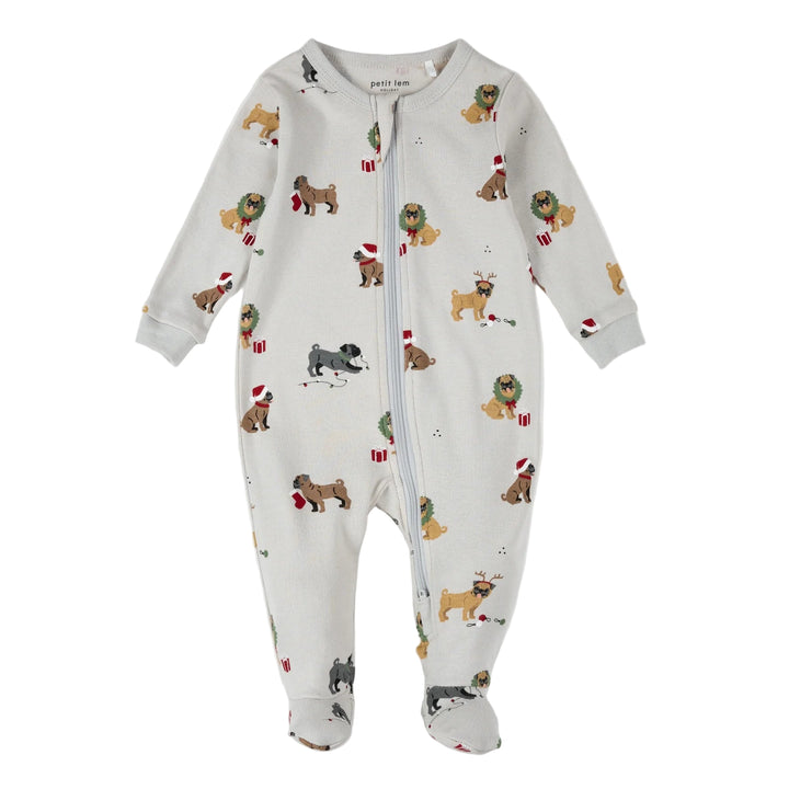 Petit Lem 51P06 Sleeper (Holiday Pugs)