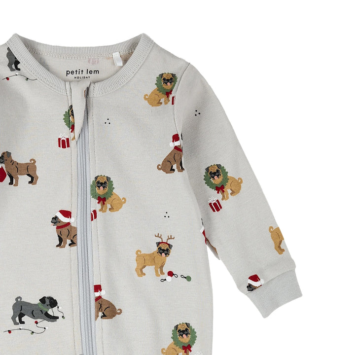 Petit Lem 51P06 Sleeper (Holiday Pugs)