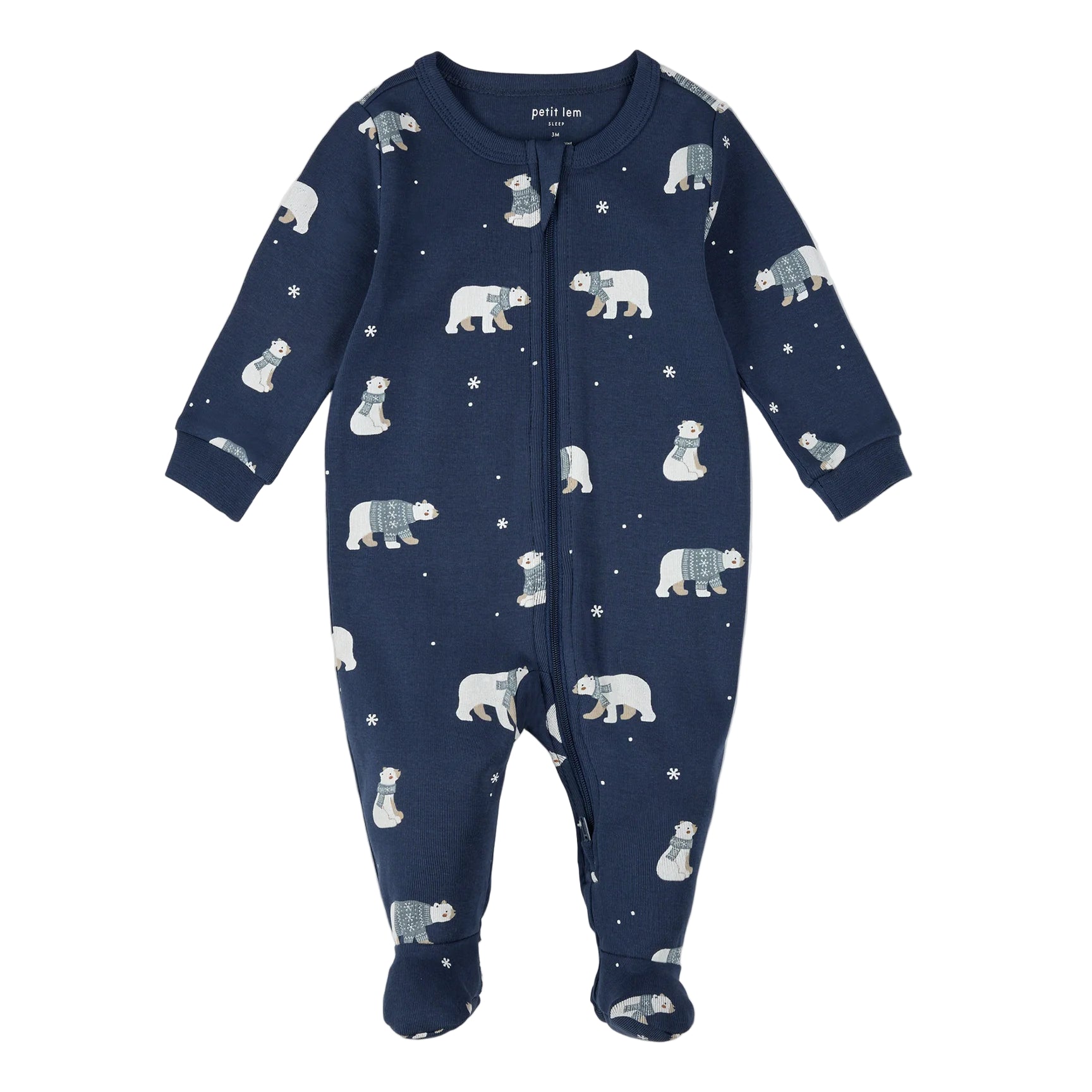 Petit Lem Ribbed Zip Sleeper - Grasshopper