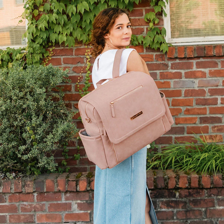 Petunia Pickle Bottom Boxy Backpack Deluxe (Toffee Rose)