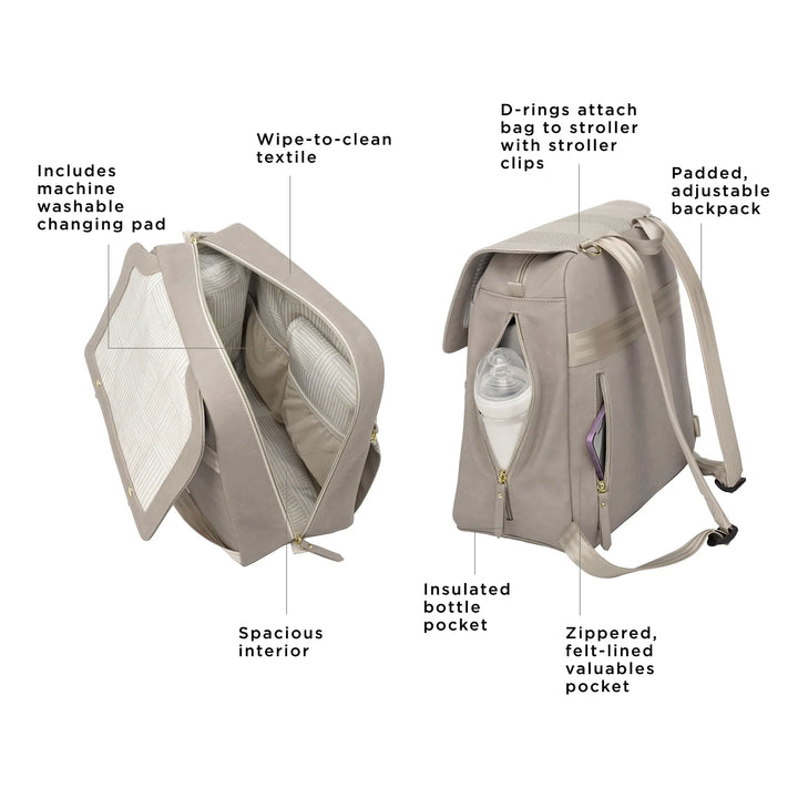 Petunia Pickle Bottom Meta Backpack (Sand Cable)