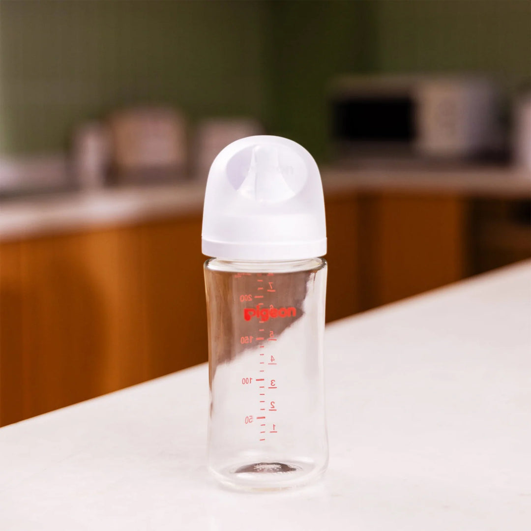 Pigeon Glass Bottle 3-pk (8oz with M Nipple)
