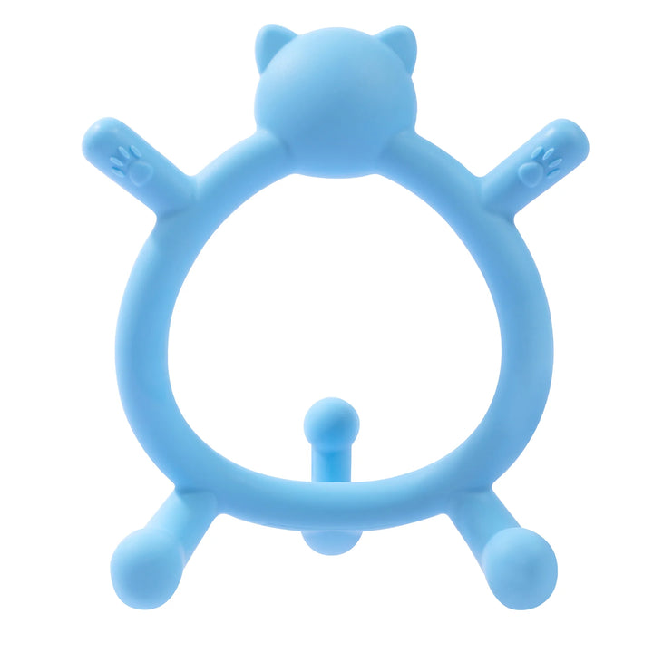 Pigeon Silicone Teether for Sipping (Blue Cat)
