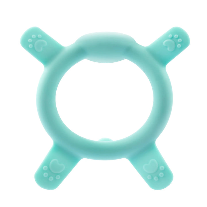 Pigeon Silicone Teether for Sipping (Green Bear)