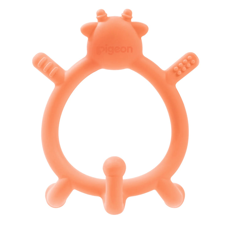 Pigeon Silicone Teether for Sipping (Orange Deer)