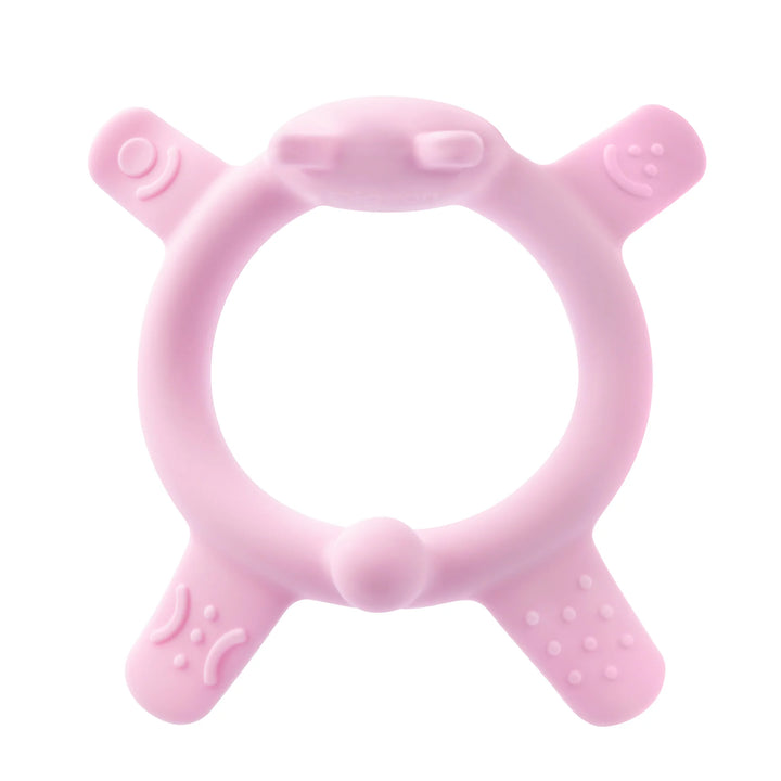 Pigeon Silicone Teether for Sipping (Pink Rabbit)