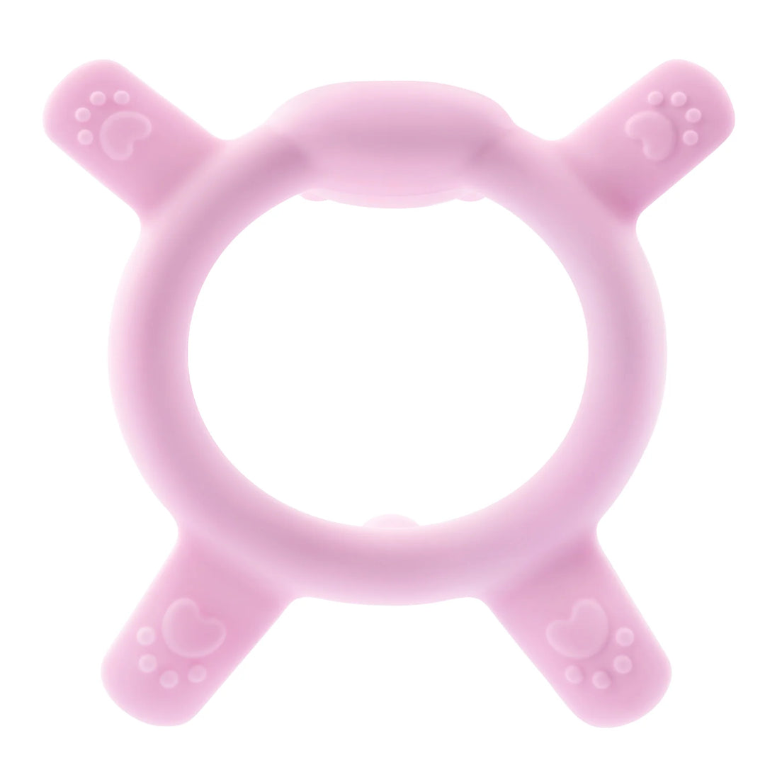 Pigeon Silicone Teether for Sipping (Pink Rabbit)