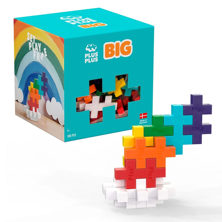 Plus-Plus BIG 100-piece set (Rainbow Mix)