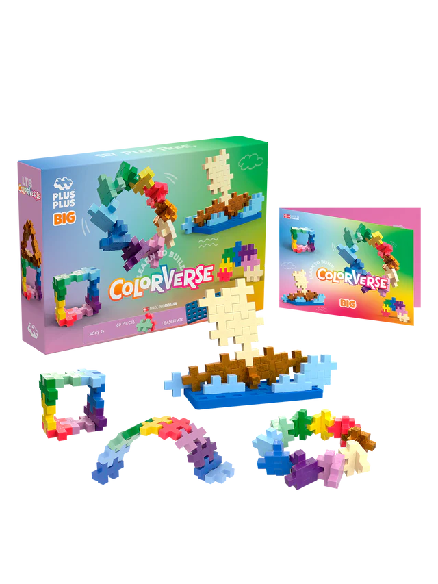 Plus Plus BIG Learn to Build 60-Piece Set (Colourverse)
