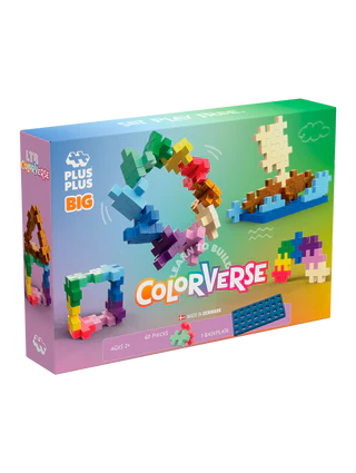 Plus Plus BIG Learn to Build 60-Piece Set (Colourverse)