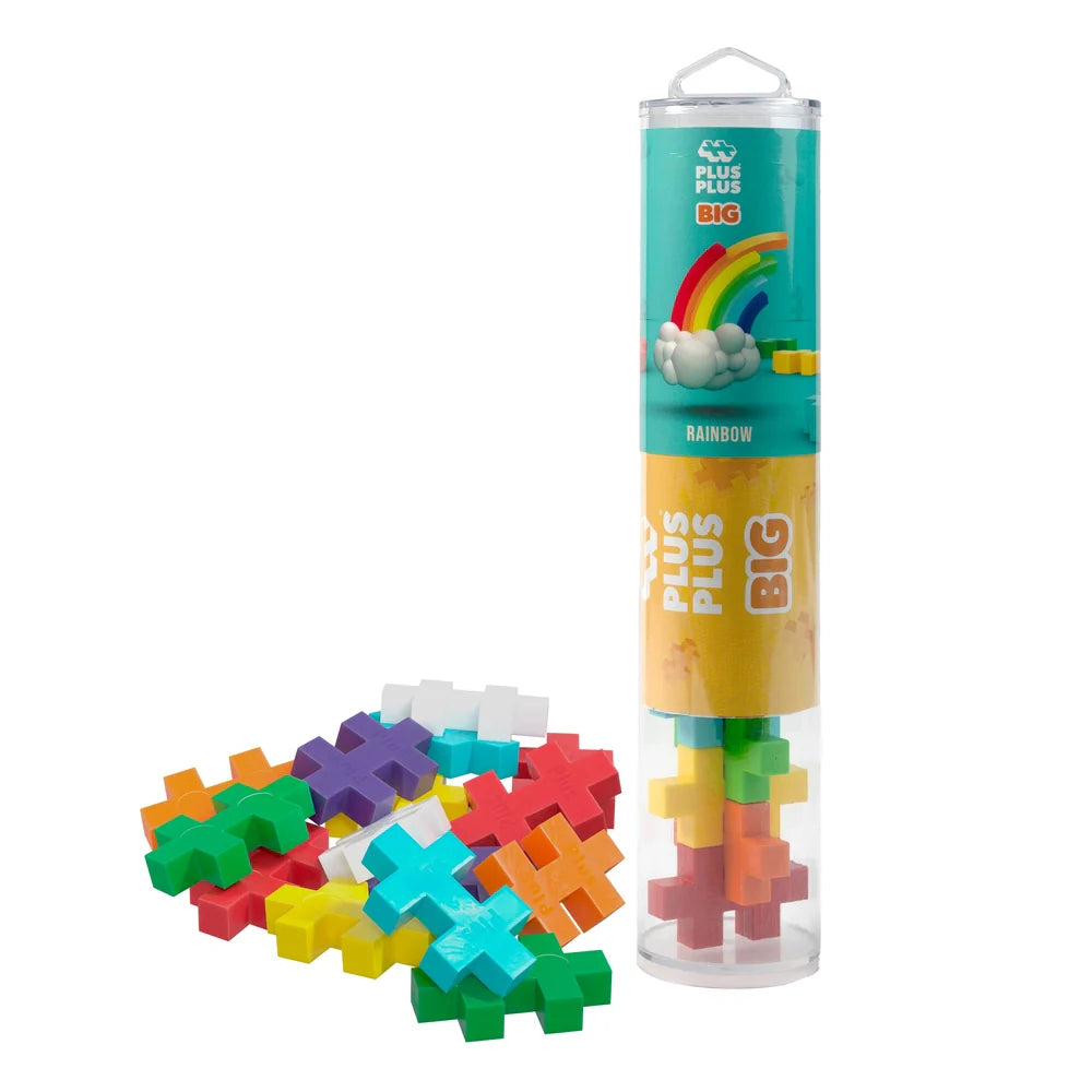 Plus-Plus BIG Tube 15-piece (Rainbow)