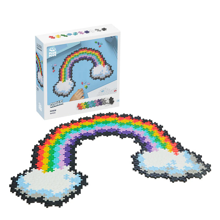 Plus-Plus Puzzle By Number 500-piece (Rainbow)