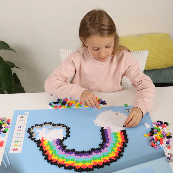 Plus-Plus Puzzle By Number 500-piece (Rainbow)