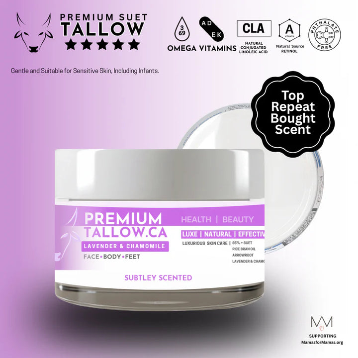 Premium Tallow Lavender Serenity Suet Tallow (Grande - 50g)
