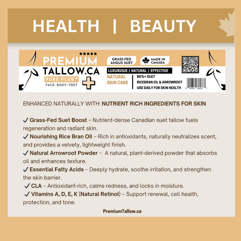 Premium Tallow Pure Plus+ Suet Tallow (Grande - 50g)