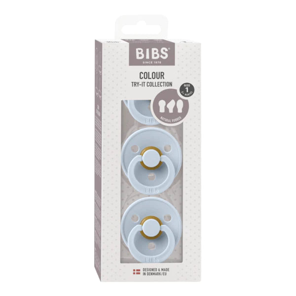 BIBS Try-It Collection 3 Pack Baby Blue