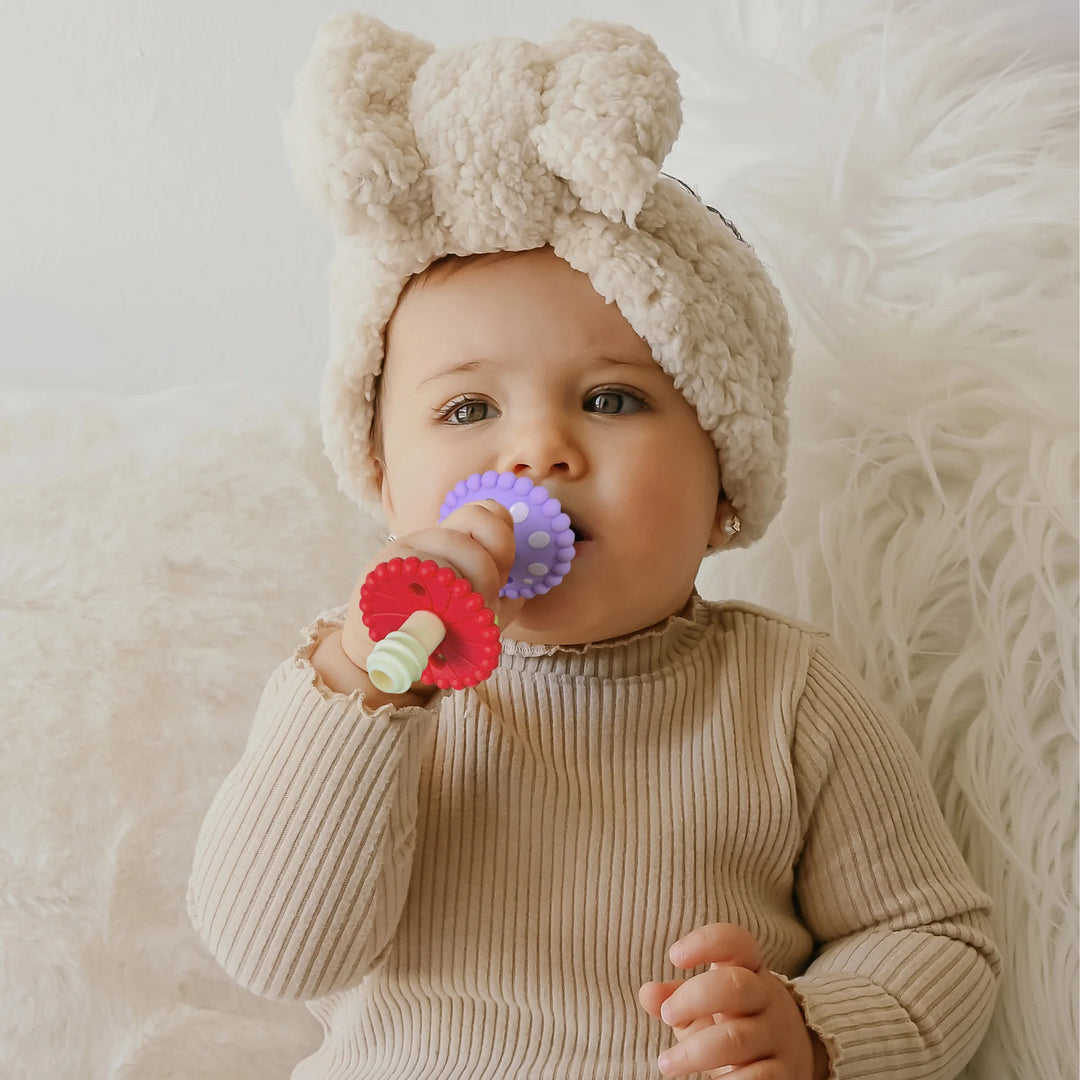 Razbaby Chompy Mushroom Wand Teether
