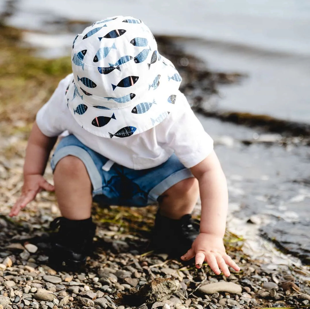 Calikids S2122 Light Weight Bucket Hat (Fish)