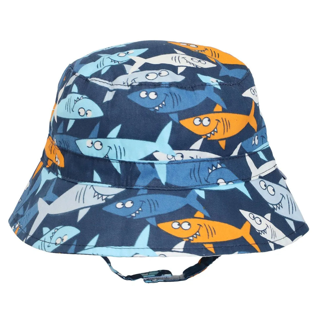 Calikids S2122 Light Weight Bucket Hat (Happy Shark)