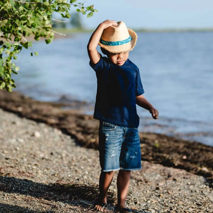 Calikids S2429 Rafia Fedora (Sand)