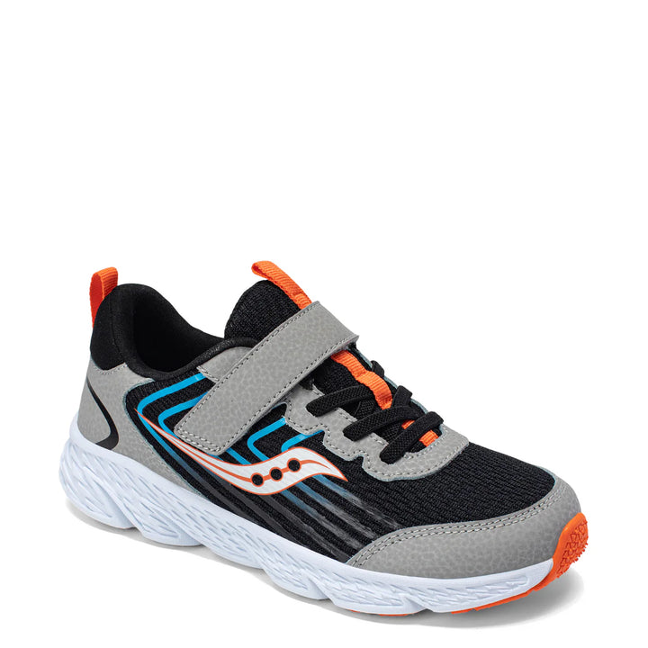 Saucony Kid's Wind 3.0 A/C Sneaker (Black/Grey)