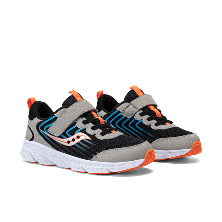 Saucony Kid's Wind 3.0 A/C Sneaker (Black/Grey)