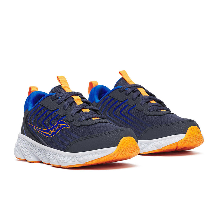 Saucony Kid's Wind 3.0 A/C Sneaker (Navy/Peel)
