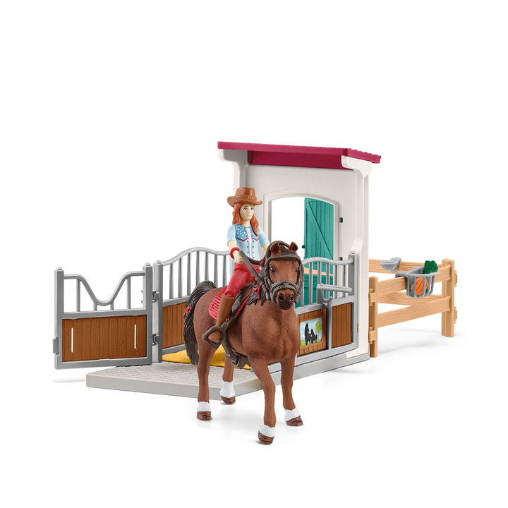 Schleich Horse Box with Hannah & Cayenne