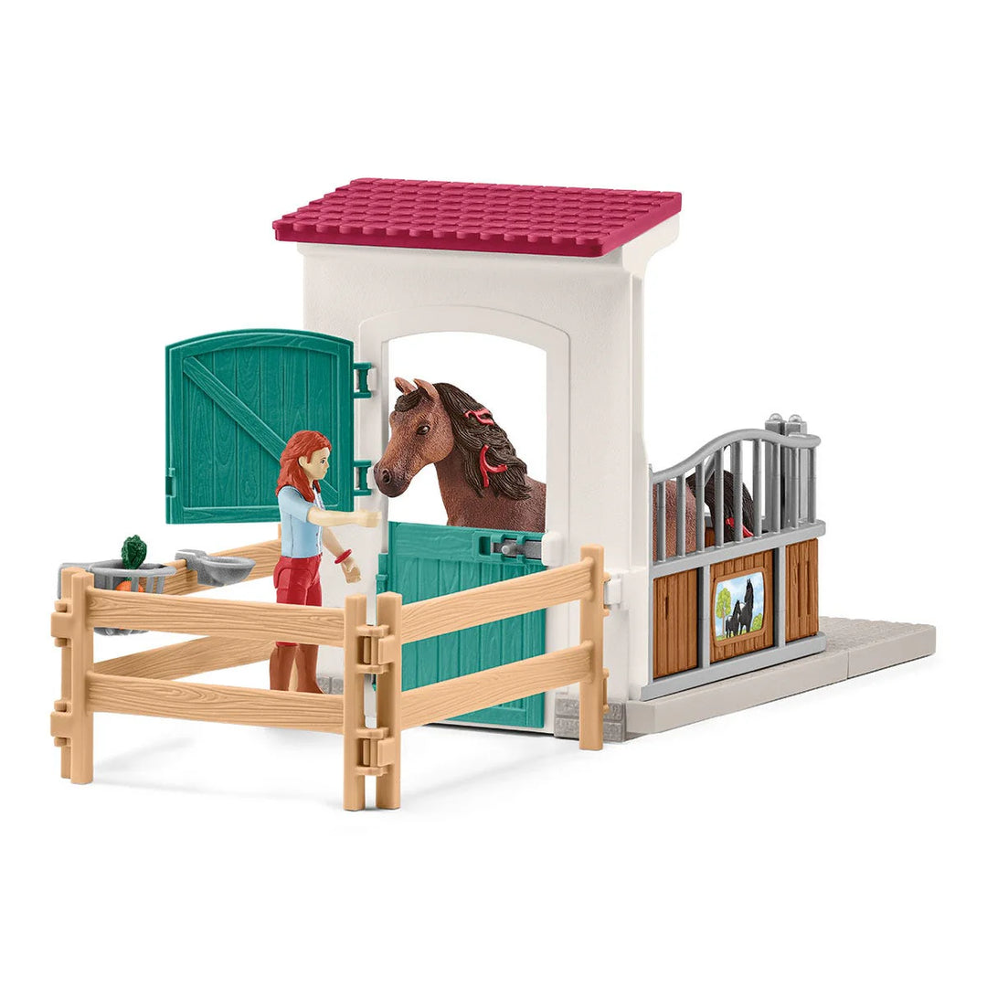 Schleich Horse Box with Hannah & Cayenne