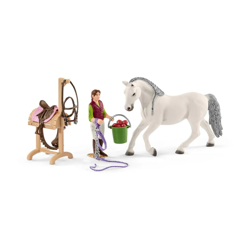 Schleich 42389 Horse Club Riding School With Riders And Horses