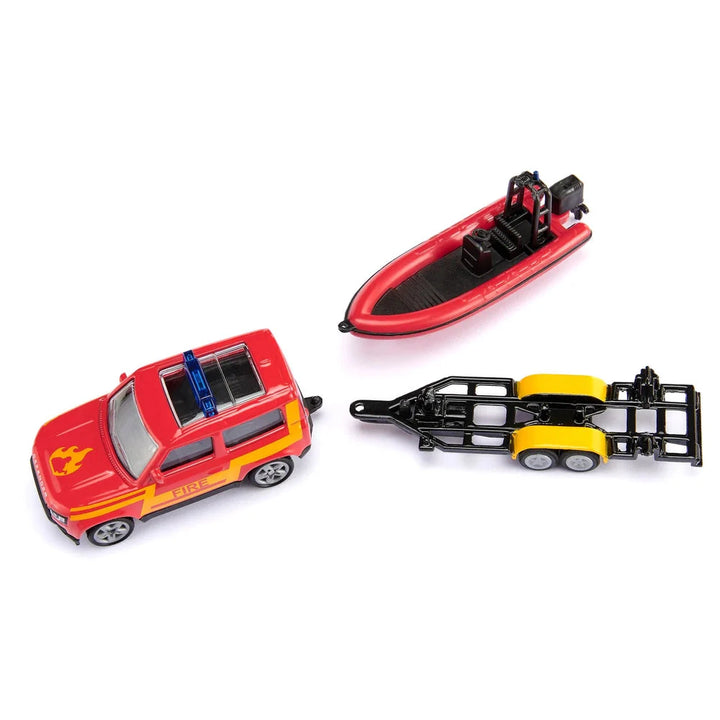 Siku Land Rover Defender with Boat